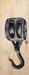 Hook
(charcoal on wood)